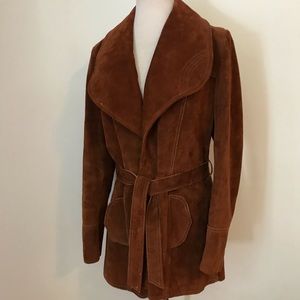 Vintage Lane Bryant suede hippie leather jacket-XL